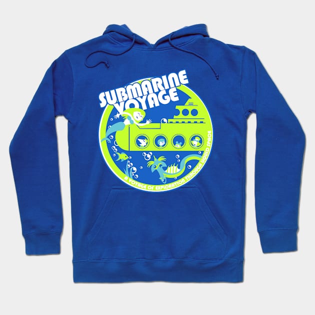 Submarine Voyage (neon colors) Hoodie by brodiehbrockie